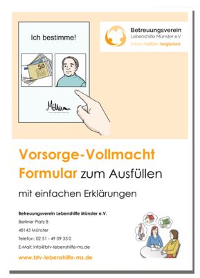 Formular Vorsorge-Vollmacht